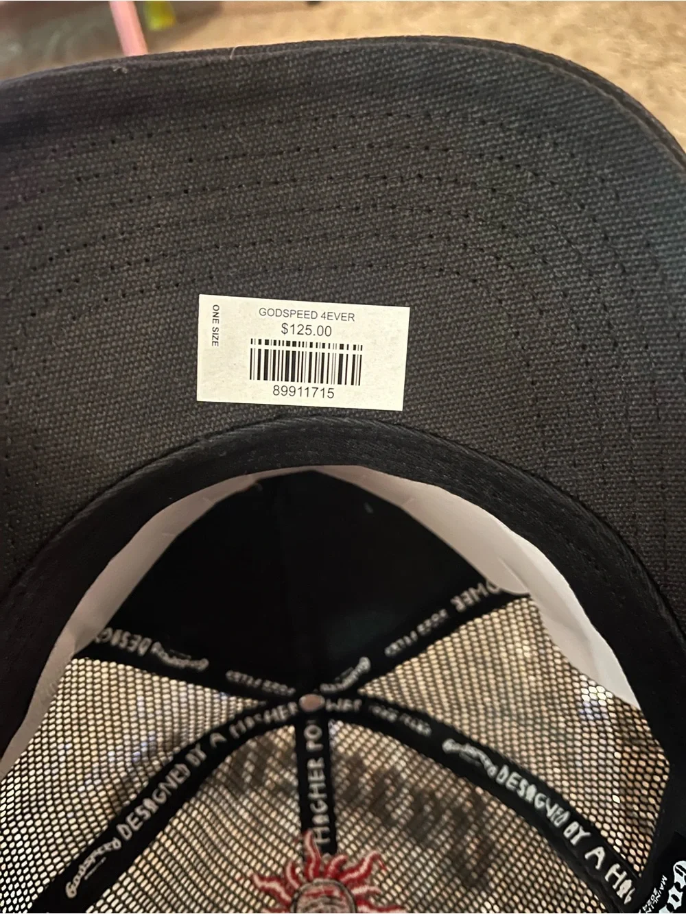 Godspeed Trucker Hat with Green Gradient Flame Logo
